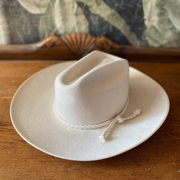 Vintage Accessories - vintage 60s HBC felted wool 'stampede' cowboy hat - size 6 5/8